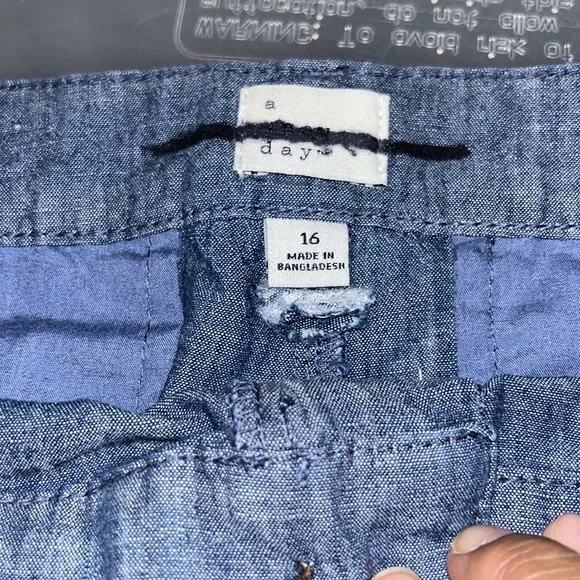 New Chambray plus size shorts - Picture 4 of 8